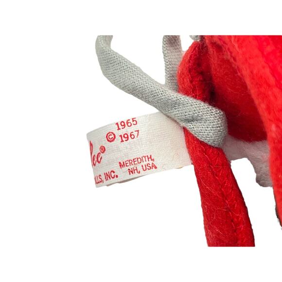 ANNALEE Doll Christmas Mouse Santa Claus w/Toy Burlap Bag w/Tag, Vintage 1965-67 - Picture 7 of 9